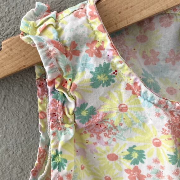 Petit Bateau Pastel Floral Sleeveless Romper - 18M - Picture 4 of 6